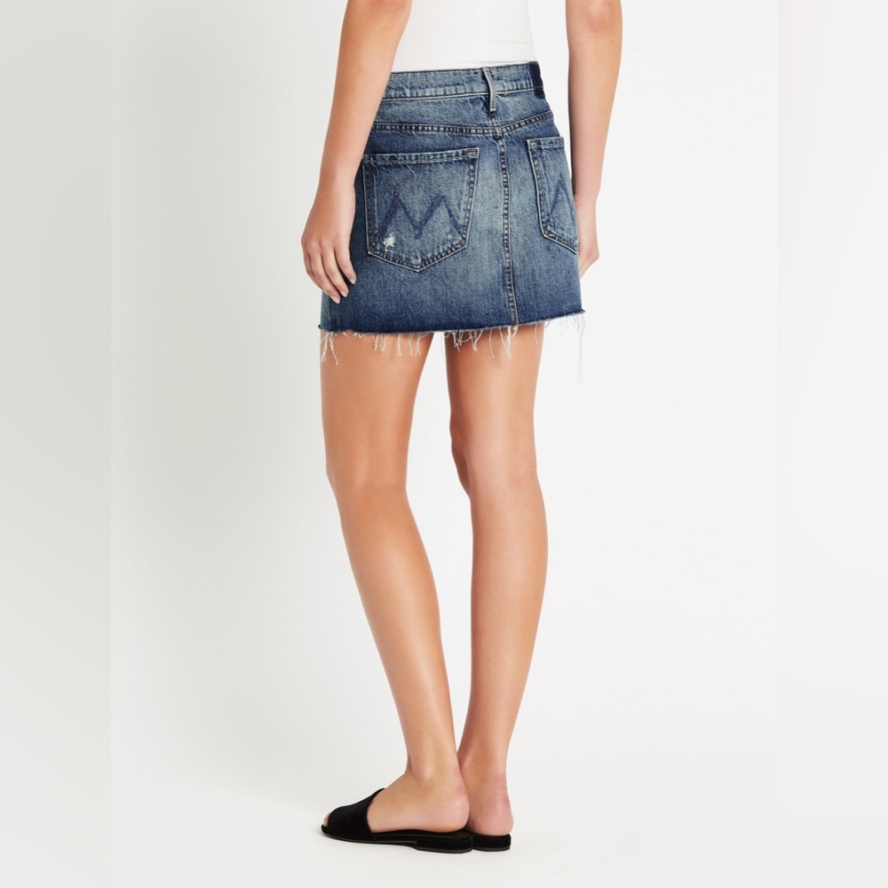 MOTHER Blue Denim Skirt